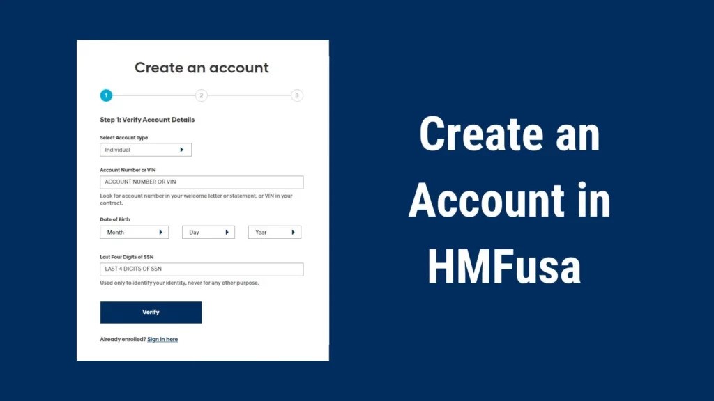 How To Create An Account On Hmfusa